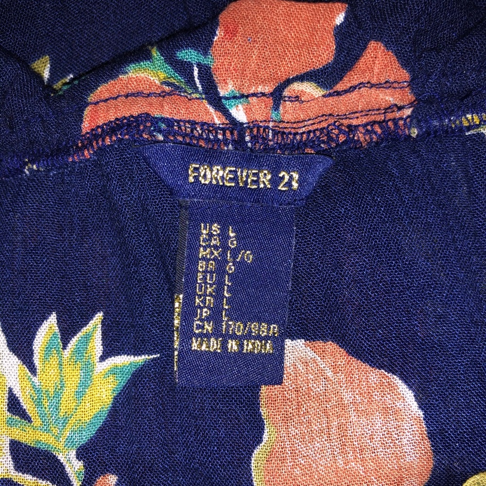 Forever 21 Floral Romper L - Picture 6 of 7